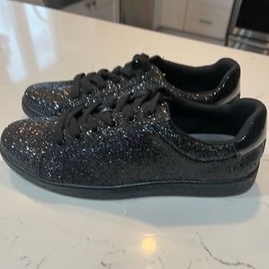 Black Sparkly Sneakers